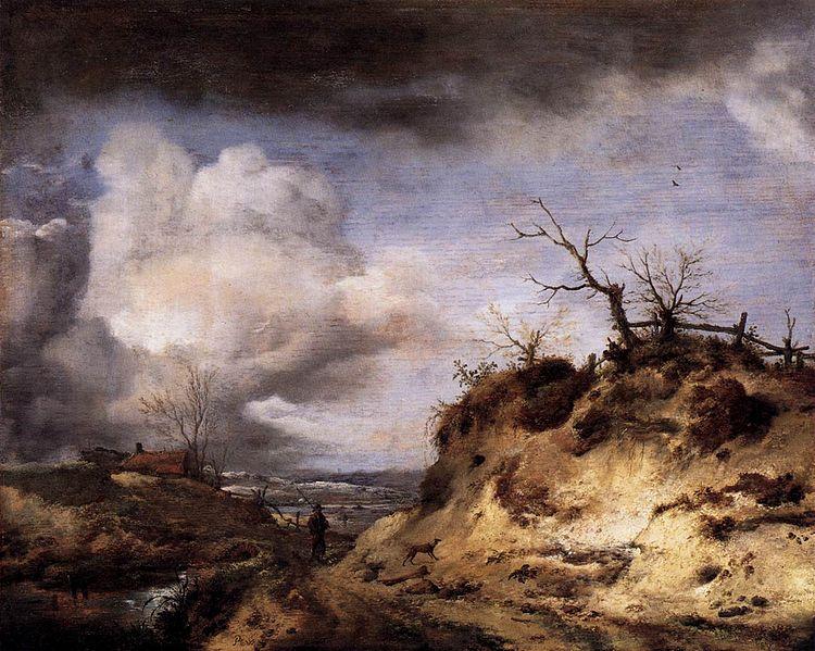 Philips Wouwerman Path through the Dunes oil painting image